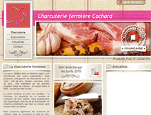 Tablet Screenshot of charcuterie-fermiere-cochard.com